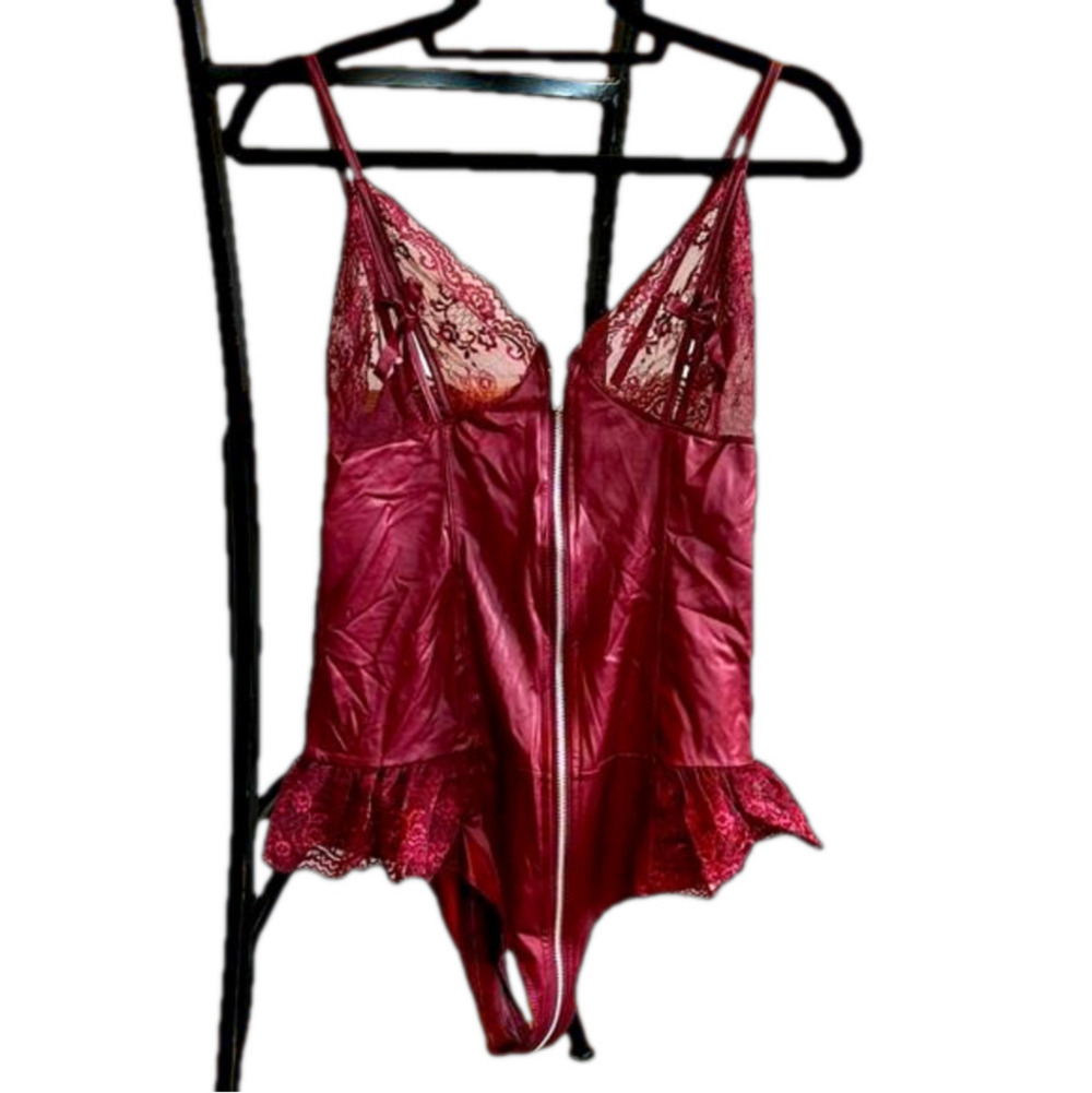 Bewicked Sexy Maroon Teddy - size L - Picture 1 of 7